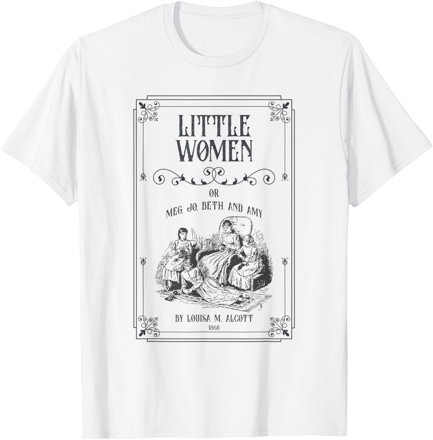 Little women - March sisters: Jo, Meg, Beth, and Amy T-Shirt - T-Shirt | White
