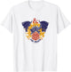 Dungeons & Dragons Fire Breath Dragon Flames Dice Logo T-Shirt - T-Shirt | White