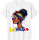 Colombian Girl Colombia Flag Proud Afro Colombian Women T-Shirt - T-Shirt | White