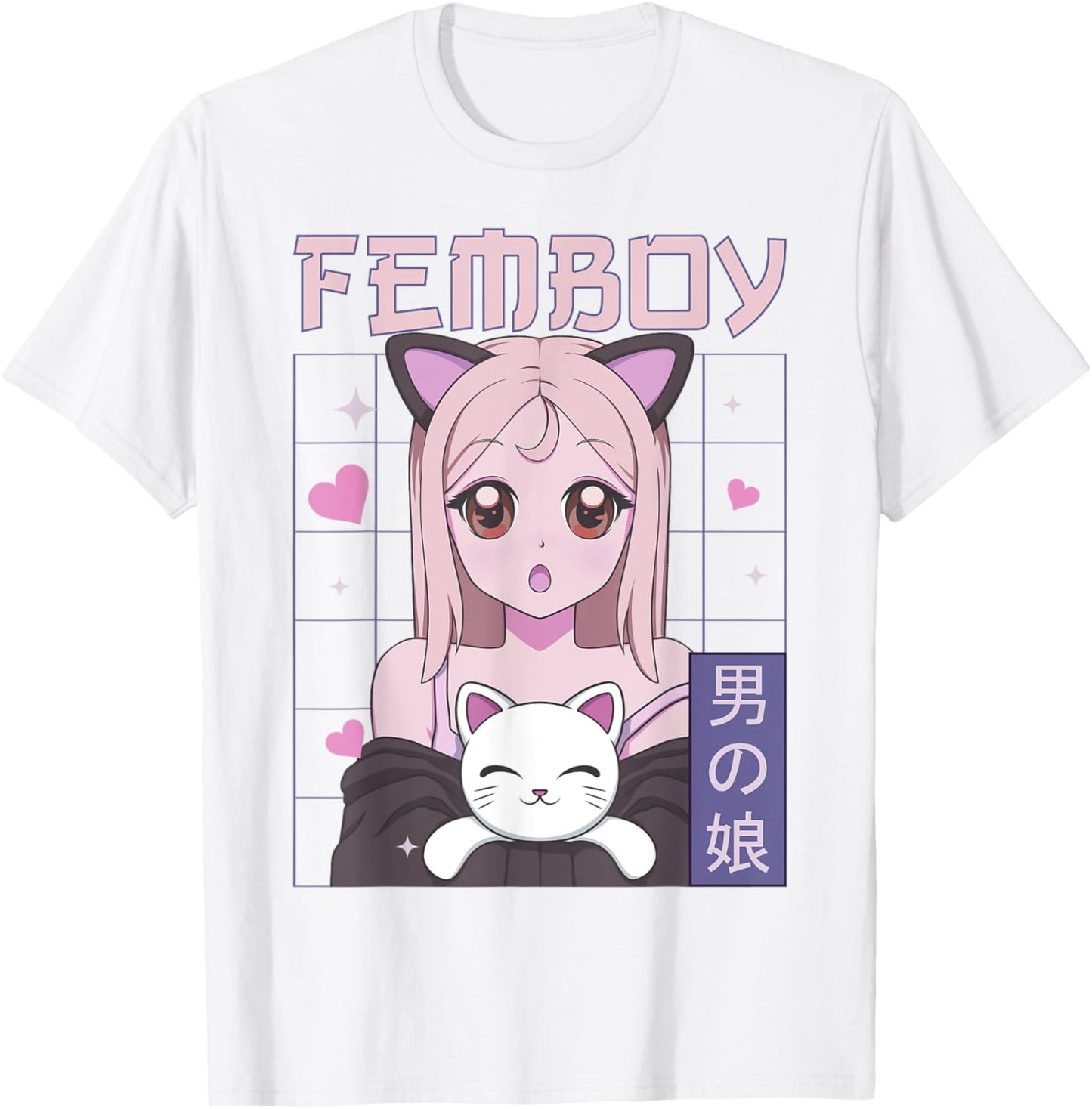 Femboy Crossdressing Crossdresser MTF Anime T-Shirt - T-Shirt | White
