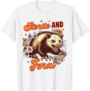 Opossum Lover Weird Mom Trash Eater Possum Sterile & Feral T-Shirt - T-Shirt | White
