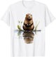 Beaver Lover Animal Art Illustration Graphic Beaver T-Shirt - T-Shirt | White