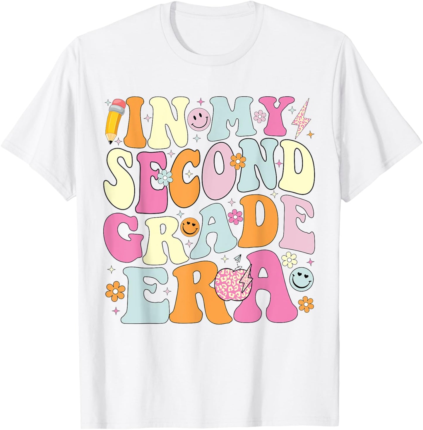 In My Second Grade Era 2nd Grade Teacher Back to School T-Shirt - T-Shirt | White