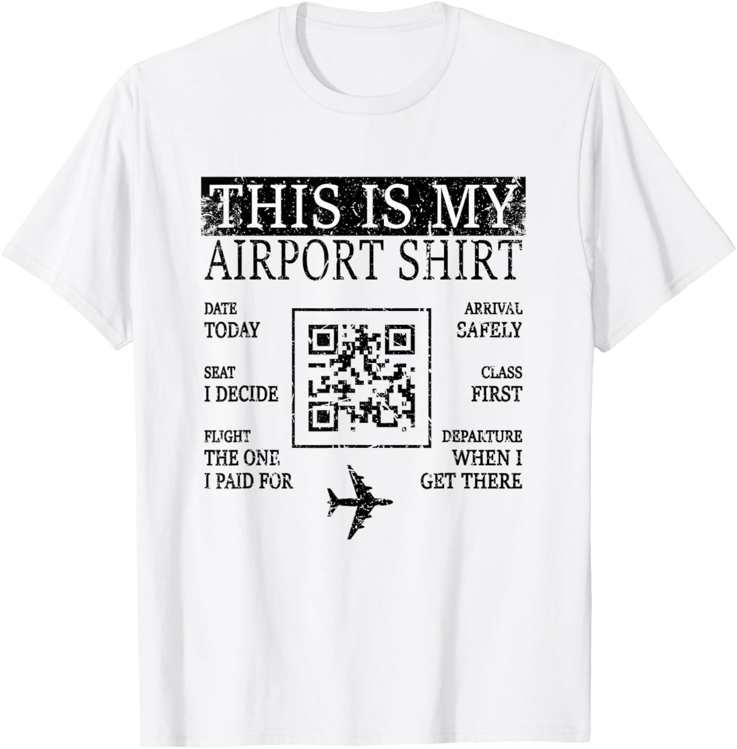 Retro This Is My Airport Shirt Matching Family Travel T-Shirt - T-Shirt | White