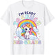 I'm Ready To Crush 2nd Grade, Unicorn Back to School Girls T-Shirt - T-Shirt | White