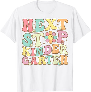 Next Stop Kindergarten Preschool Graduation Graduate 2025 T-Shirt - T-Shirt | White