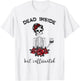 Dead Inside But Caffeinated Skeleton T-Shirt - T-Shirt | White