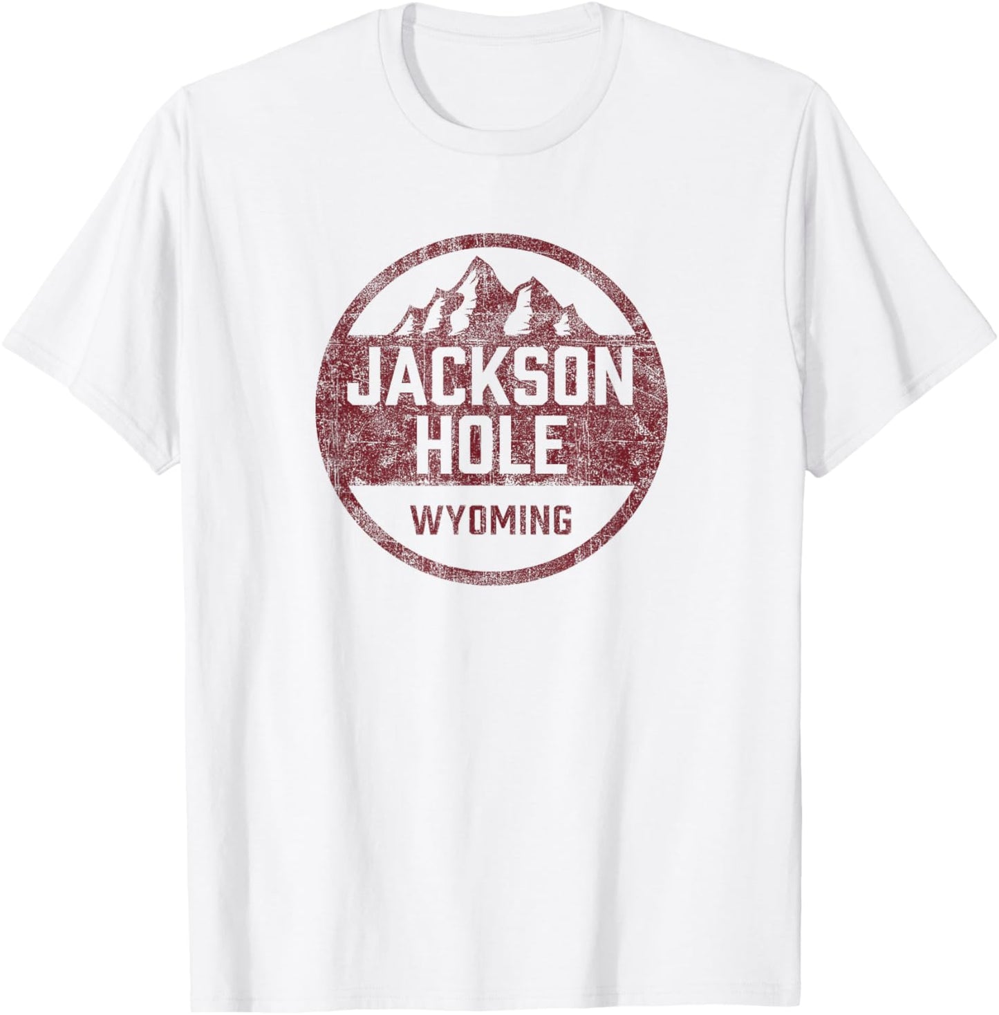Retro Jackson Hole Wyoming Grand Teton Vintage T-Shirt - T-Shirt | White