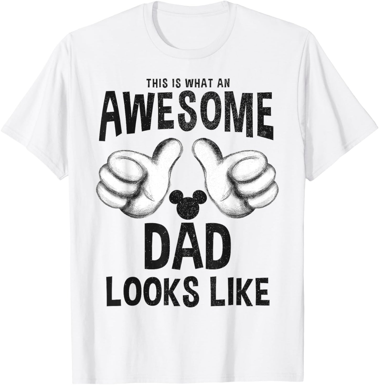 Disney Mickey and Friends Father's Day an Awesome Dad T-Shirt - T-Shirt | White