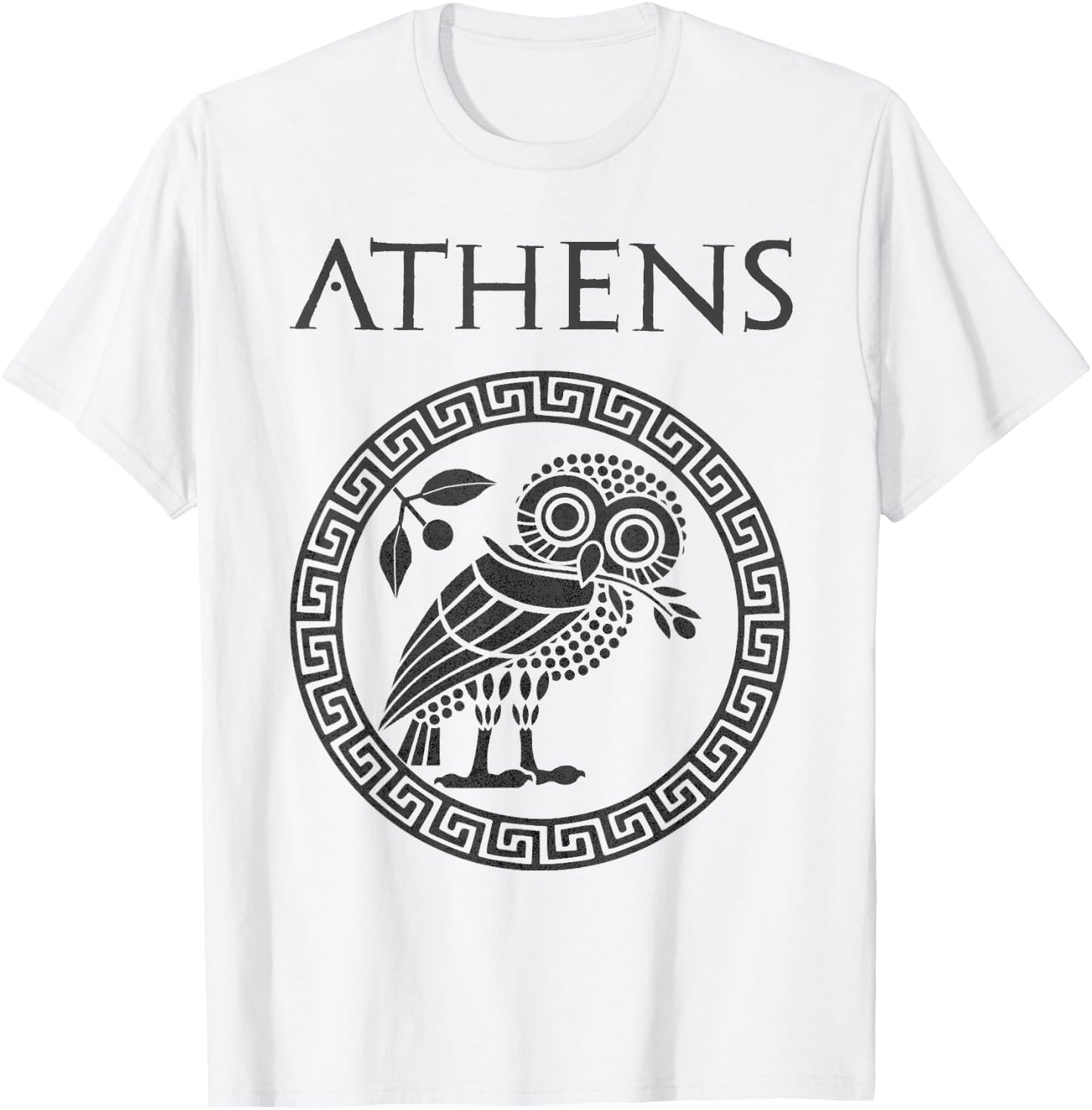 Athens Ancient Greece Athenian Owl T-Shirt - T-Shirt | White