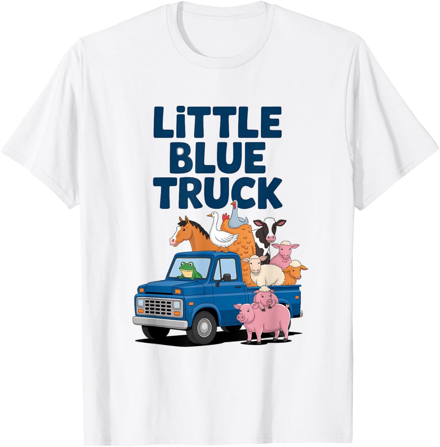 Little Blue Truck Shirt Toddler Animals Little Blue Truck T-Shirt - T-Shirt | White