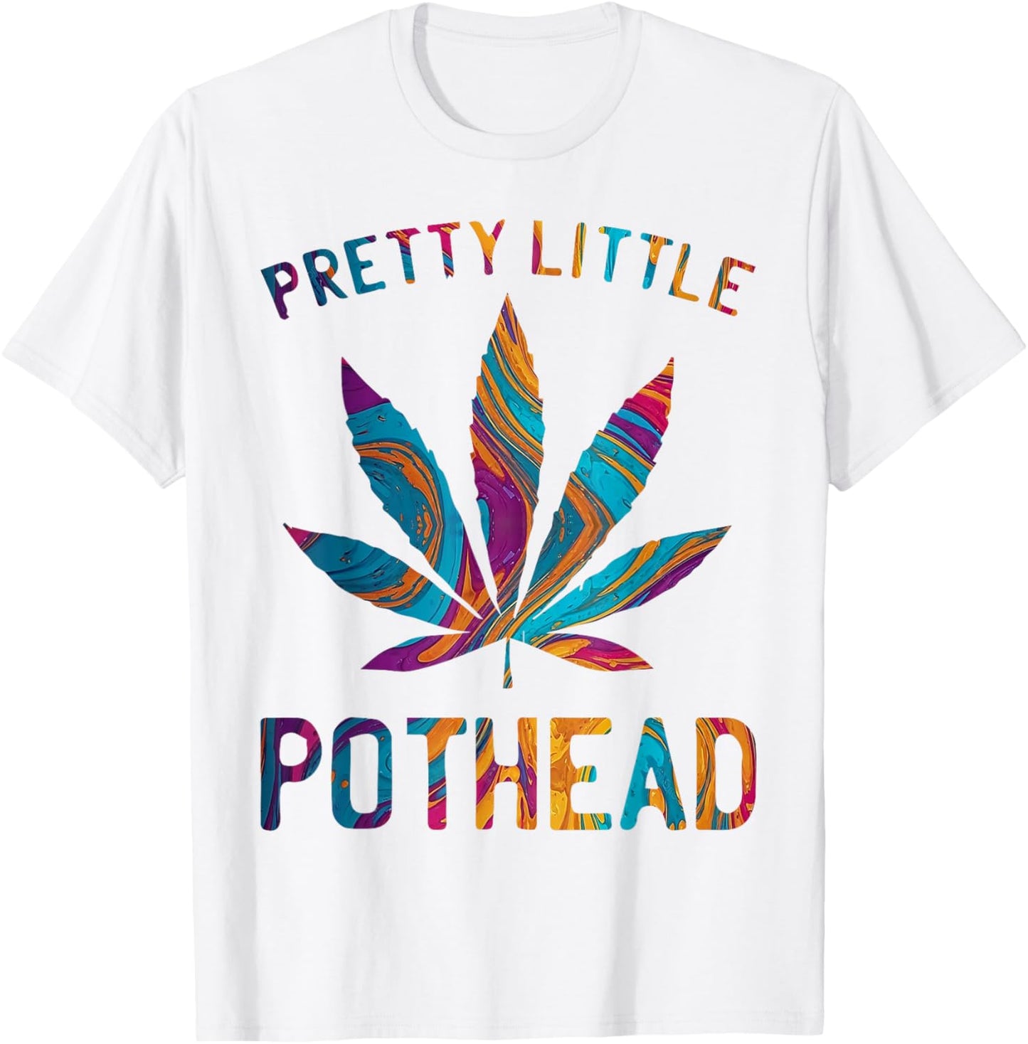 Pretty Little Pothead Funny Weed Cannabis T-Shirt - T-Shirt | White