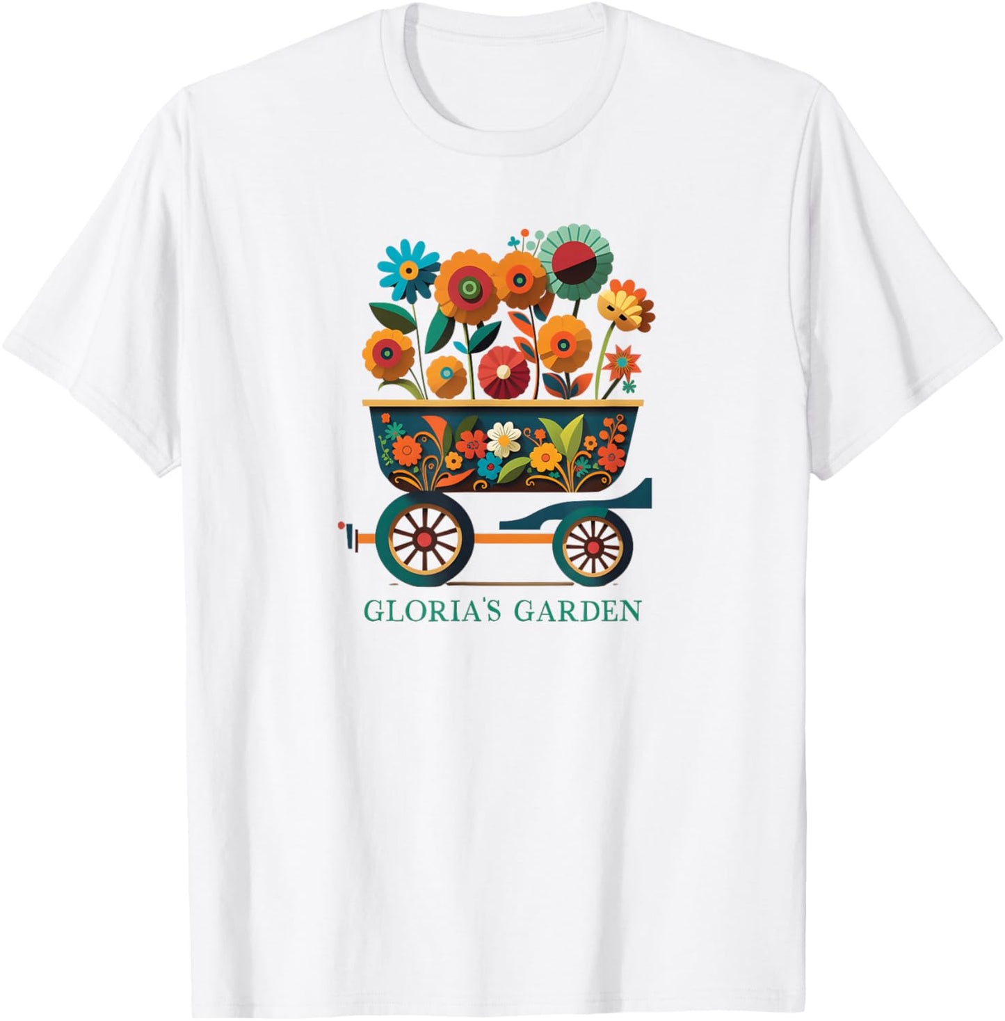 Gloria's Garden Gardening Plants Flowers Gloria T-Shirt - T-Shirt | White
