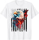 American Flag Eagle Shirt Men Kids Patriots America Eagles T-Shirt - T-Shirt | White