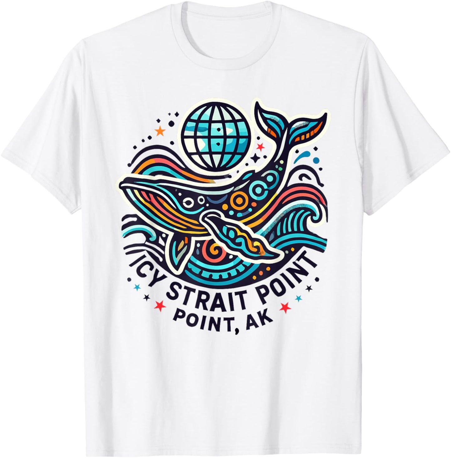 Icy Strait Point, AK Shirt Alaska Adventure Moose T-Shirt - T-Shirt | White