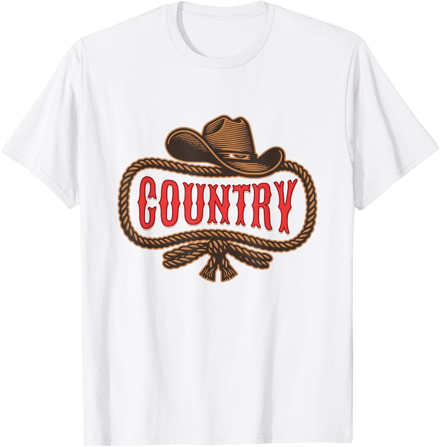 Country Gift Country Girl or Man Music Western T-Shirt - T-Shirt | White