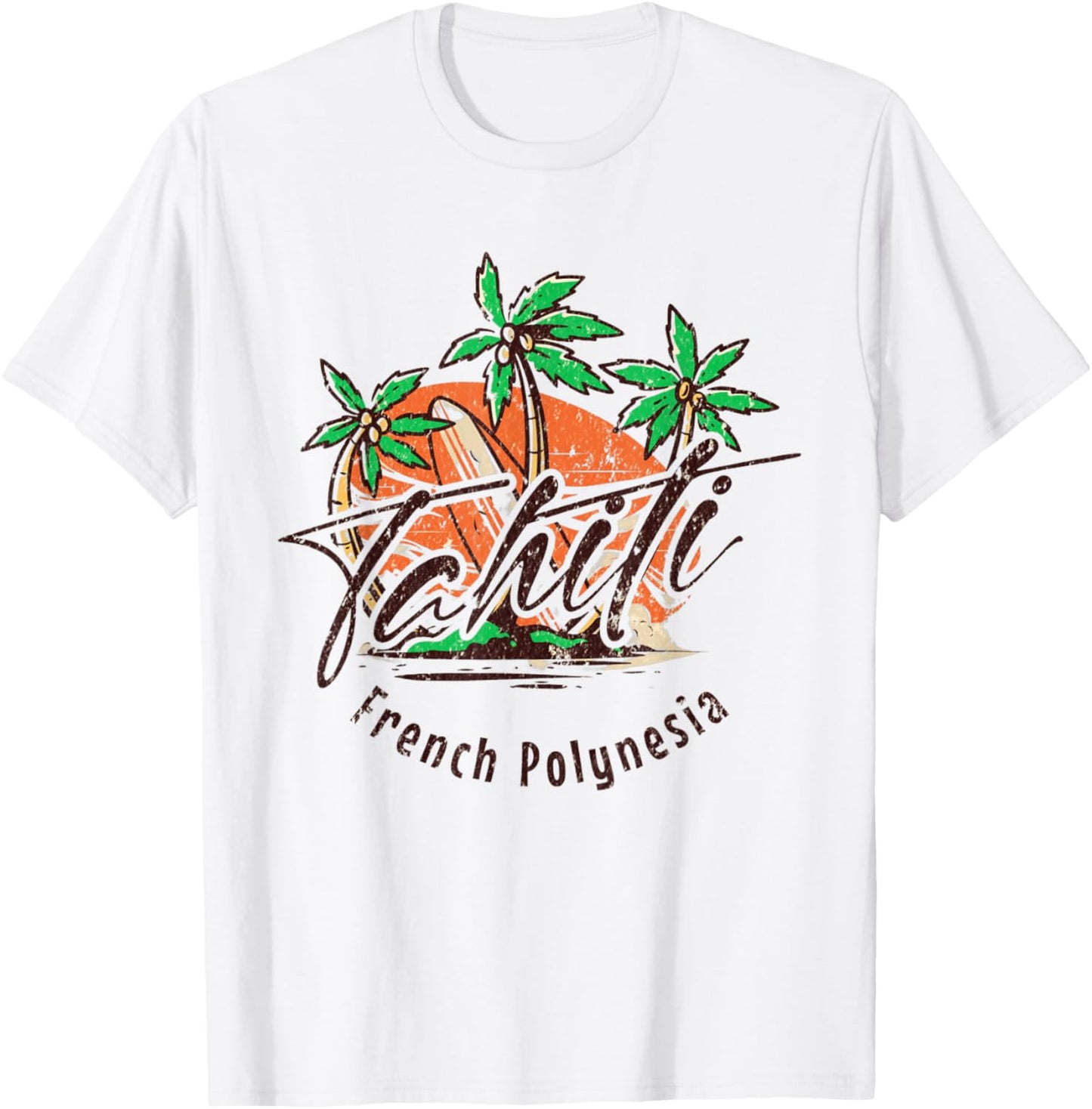 Retro Tahiti French Polynesia - Tahiti T-Shirt - T-Shirt | White