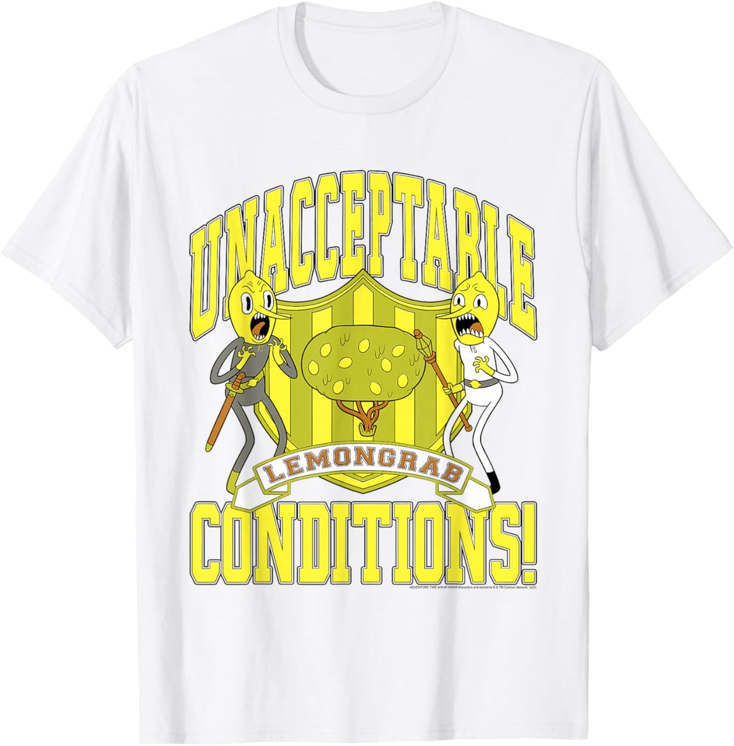 Adventure Time Lemongrab Unacceptable Conditions T-Shirt - T-Shirt | White