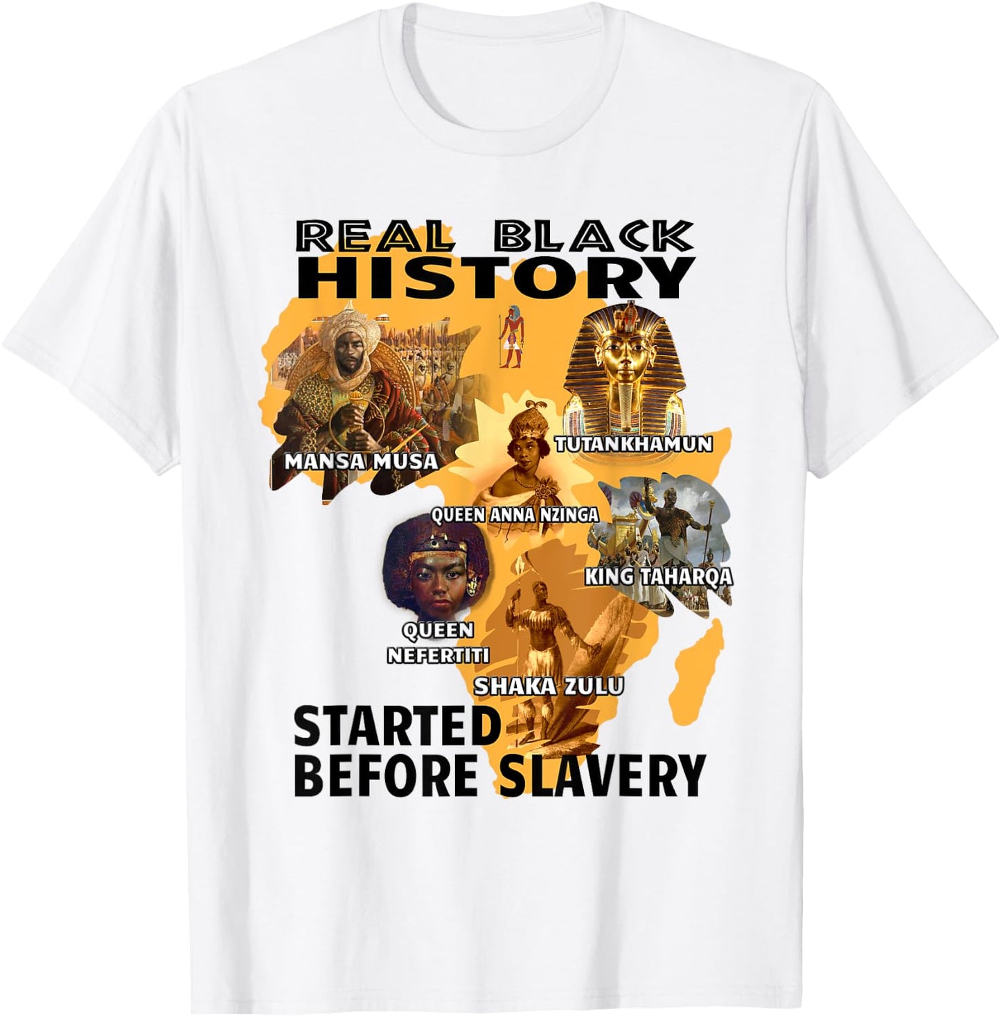 Black Awareness Afrocentric Attire African American Slavery T-Shirt - T-Shirt | White