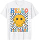 Retro Groovy Hello 5th Grade Back To School Teachers Kids T-Shirt - T-Shirt | White