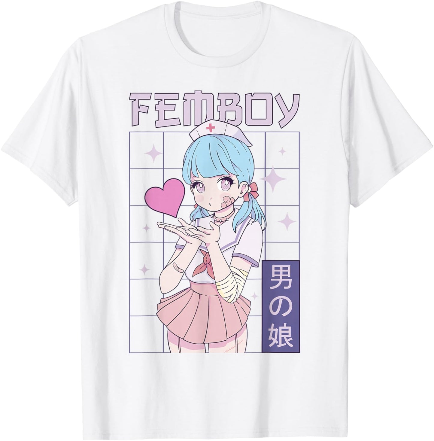 Femboy Crossdressing Crossdresser MTF Anime T-Shirt - T-Shirt | White
