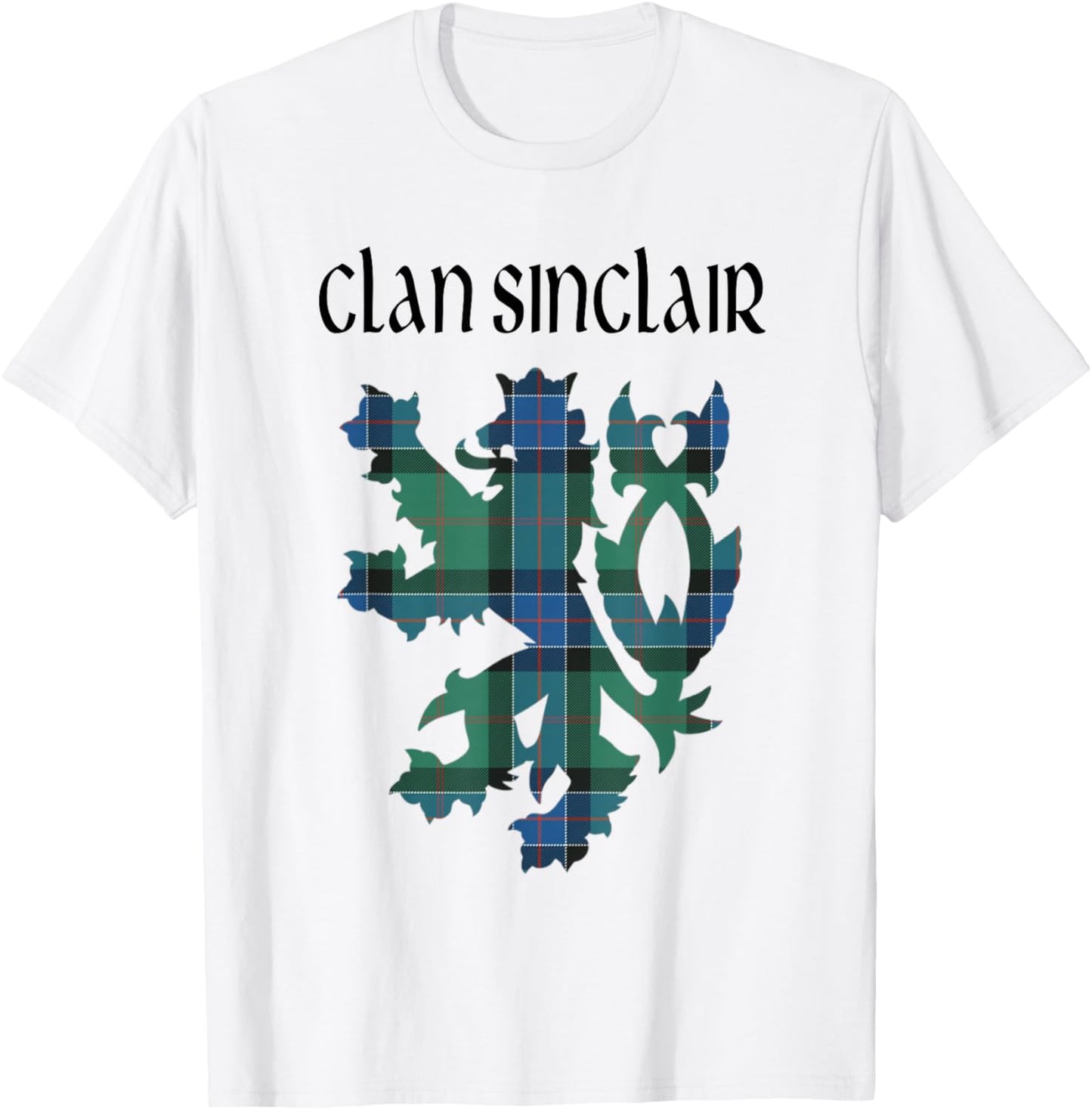 Clan Sinclair Tartan Scottish Family Name Scotland Pride T-Shirt - T-Shirt | White