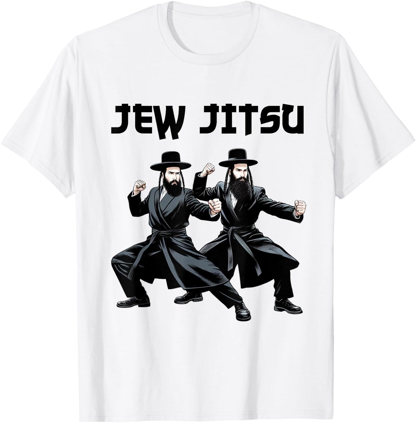 Funny Jewish Hanukkah Rabbi Horah Dance Jew Israel Shabbat T-Shirt - T-Shirt | White