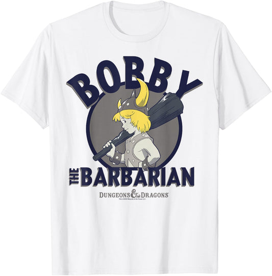 Dungeons & Dragons Bobby The Barbarian T-Shirt - T-Shirt | White