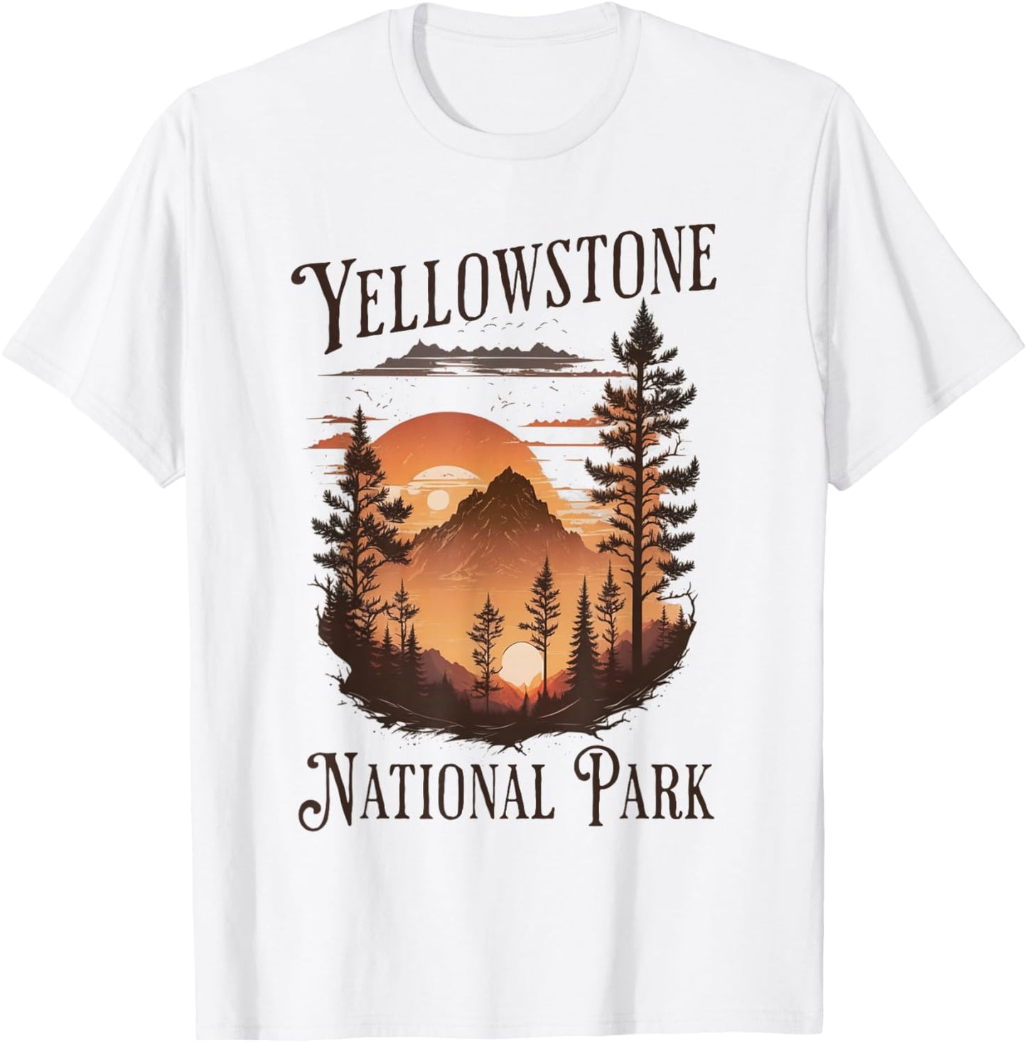 Yellowstone National Park T-Shirt - T-Shirt | White
