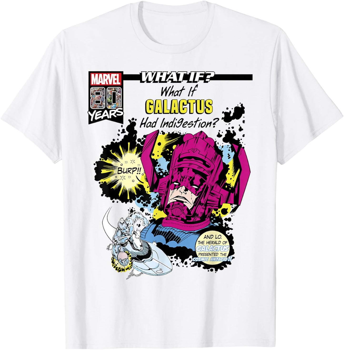 Marvel What If Galactus Had Indigestion Comic Cover Small T-Shirt - T-Shirt | White