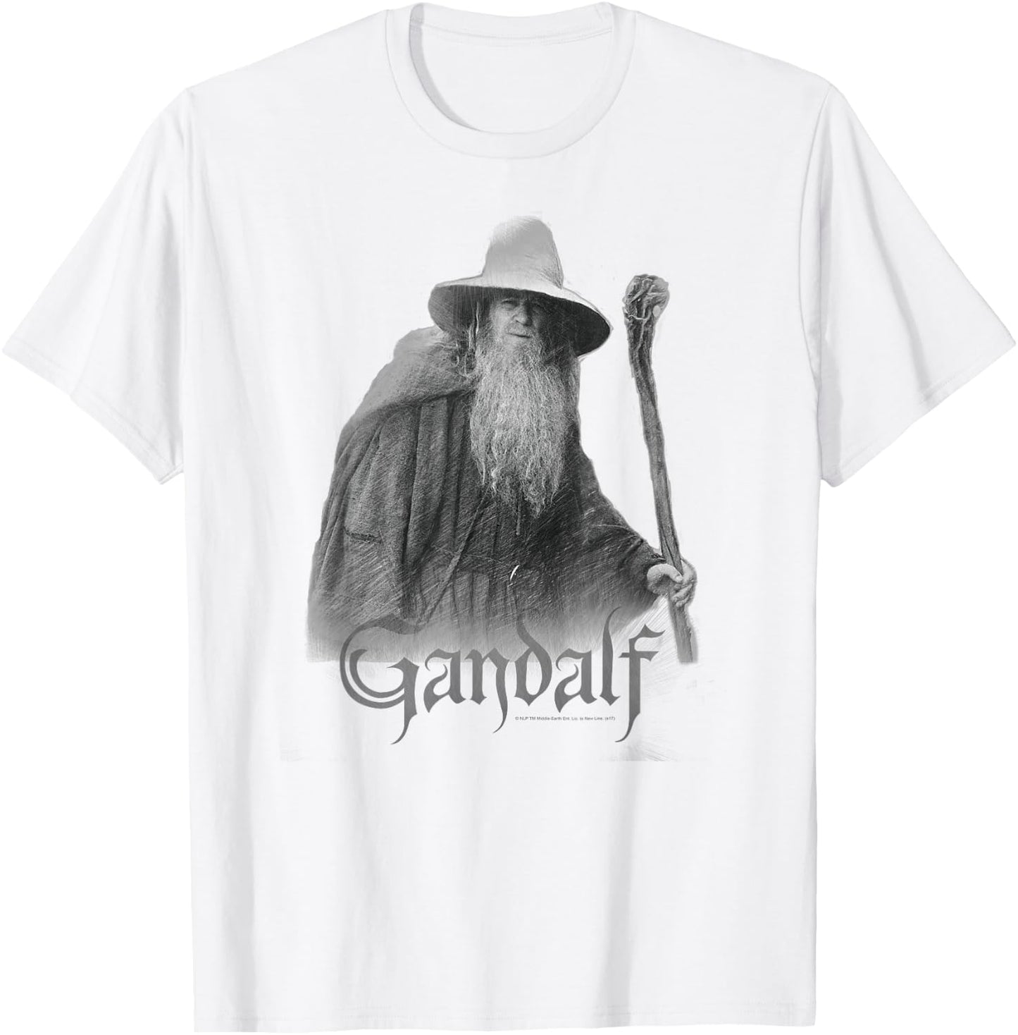 Lord of The Rings Gandalf The Grey T-Shirt - T-Shirt | White