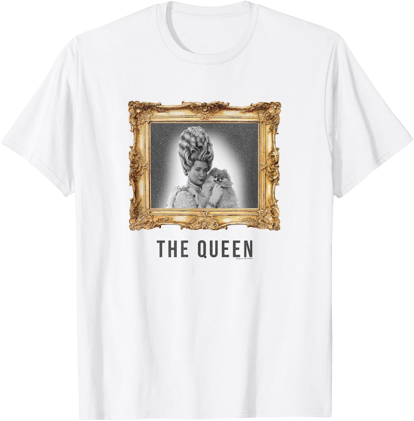 Bridgerton Queen Charlotte The Queen Portrait T-Shirt - T-Shirt | White