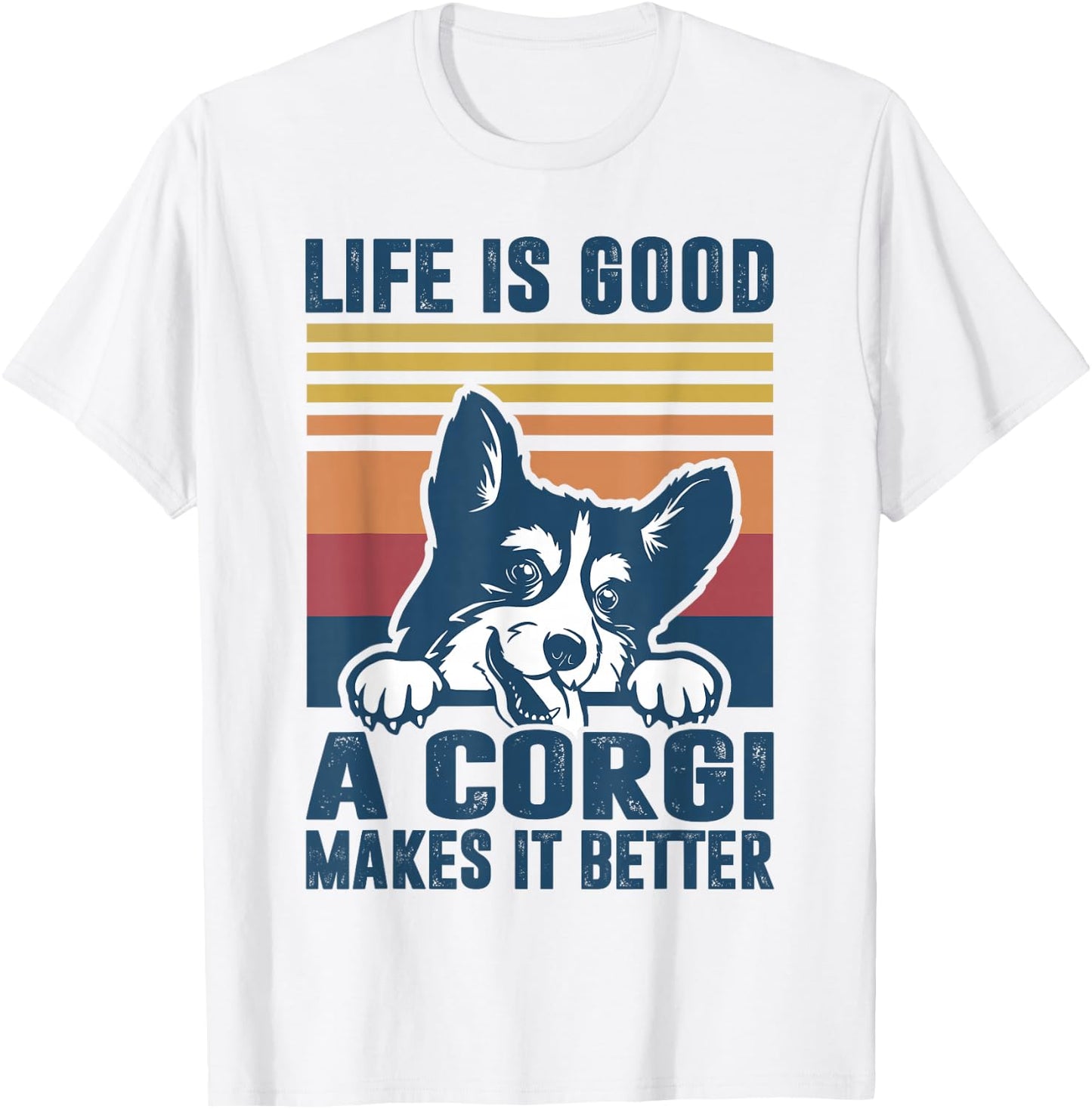 Corgi Dog Gifts for Corgi Lovers Men Women Corgi T-Shirt - T-Shirt | White