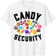 Candy Security Funny Halloween Party Costume Man Woman T-Shirt - T-Shirt | White