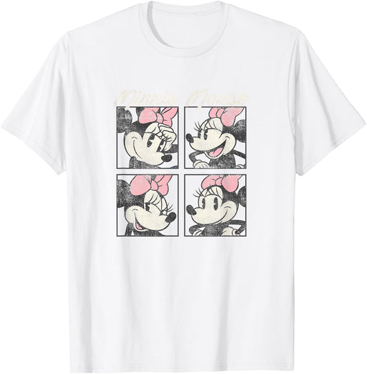 Disney Mickey And Friends Minnie Mouse Vintage Box Up T-Shirt - T-Shirt | White