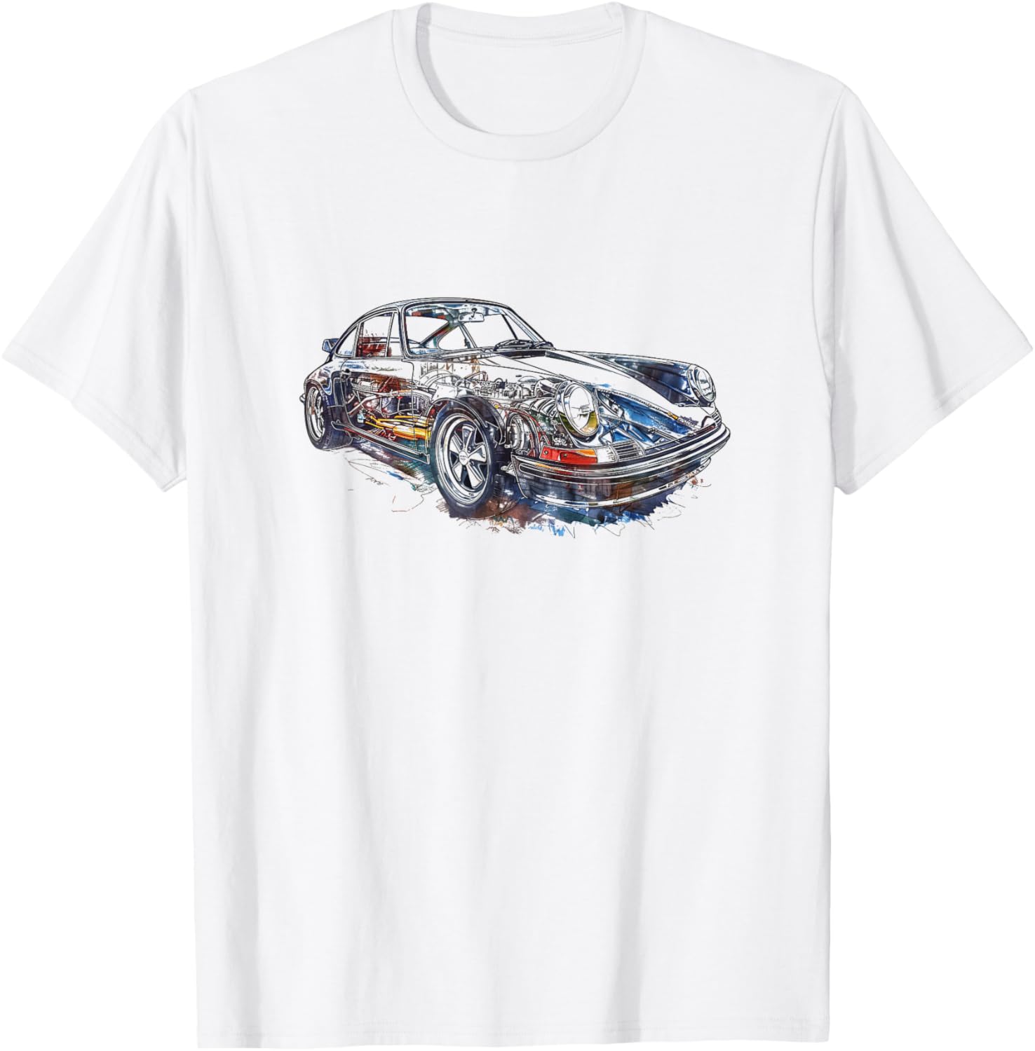 Vintage 911 Classic Sports Car T-Shirt - T-Shirt | White