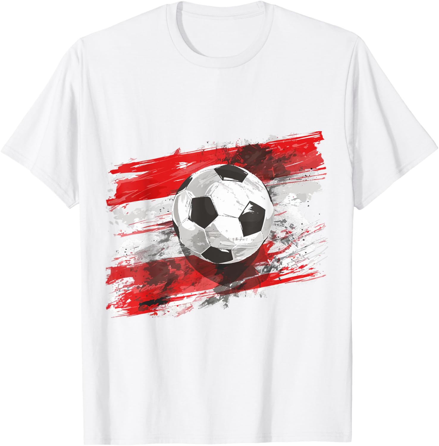 Österreich Flagge Fußball Austria Herren & Damen T-Shirt - T-Shirt | White