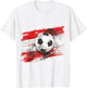 Österreich Flagge Fußball Austria Herren & Damen T-Shirt - T-Shirt | White
