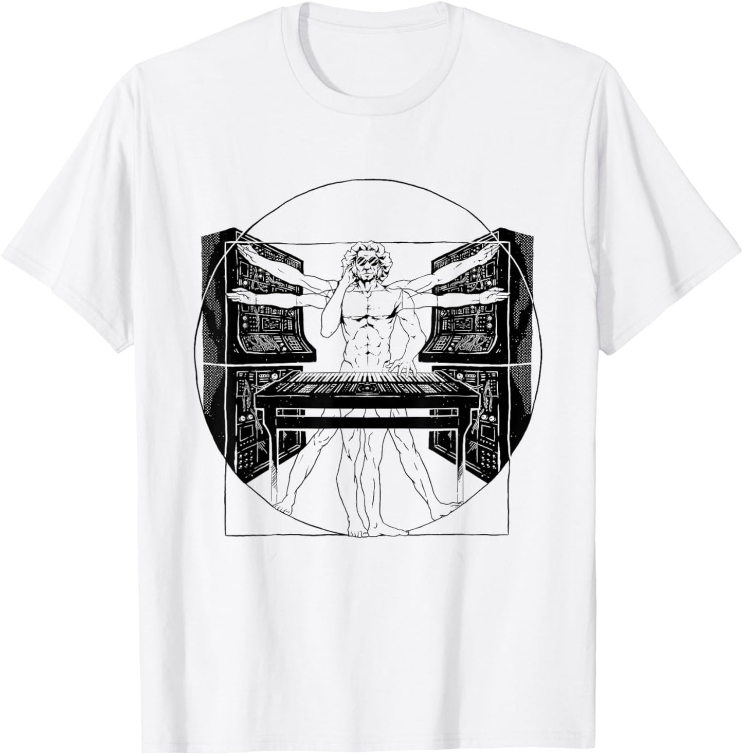 Synthesizer Synth Techno Music Cool Synthesizer T-Shirt - T-Shirt | White