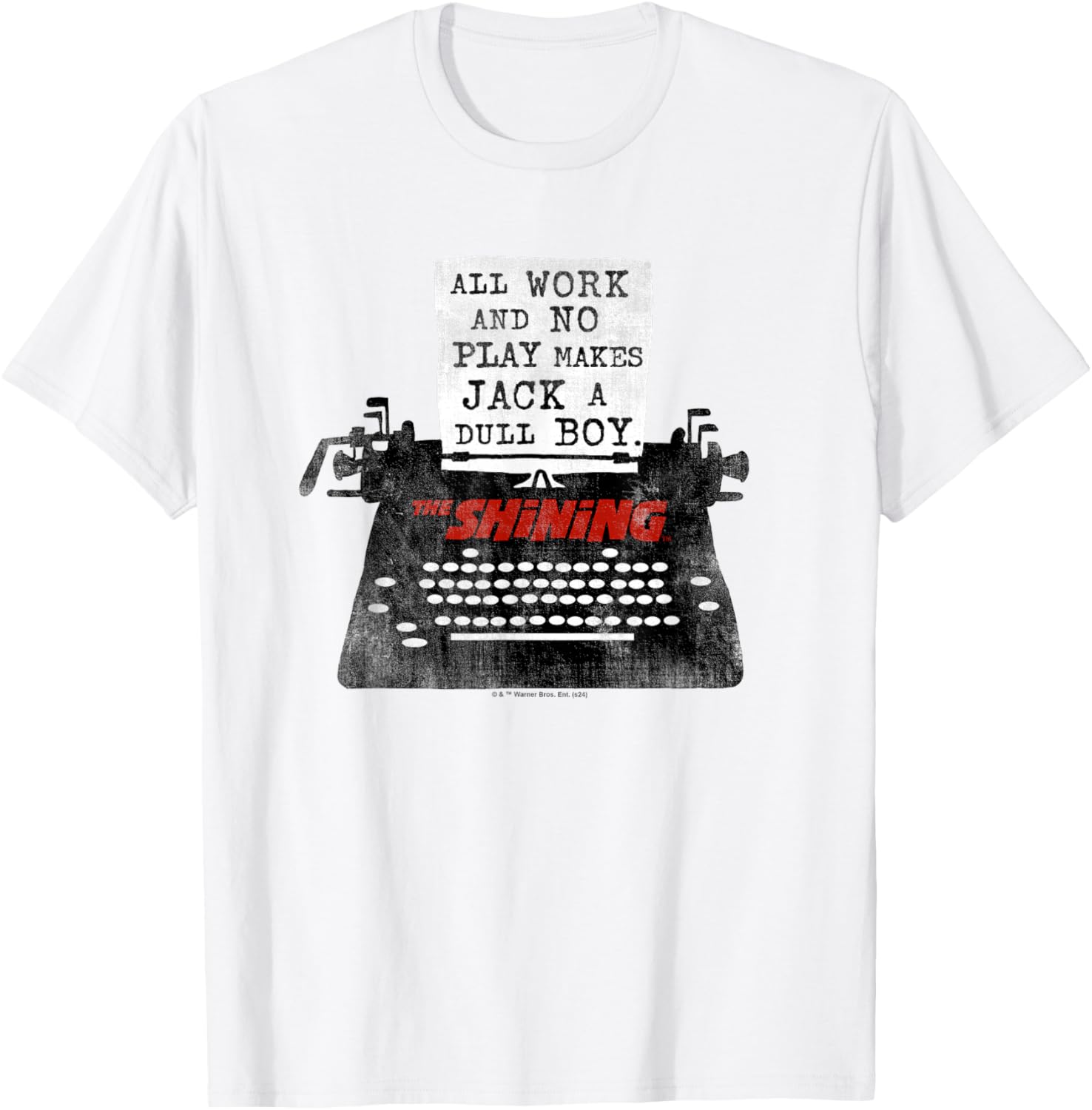 The Shining All Work No Play T-Shirt - T-Shirt | White