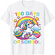 100 Days of School Unicorn Girls Teacher 100th Day of School T-Shirt - T-Shirt | White