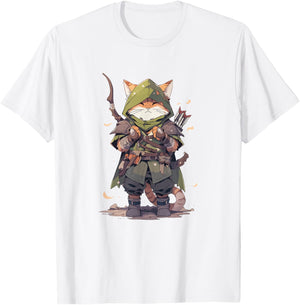 Happy Cat Ranger - Fantasy Men Women T-Shirt - T-Shirt | White