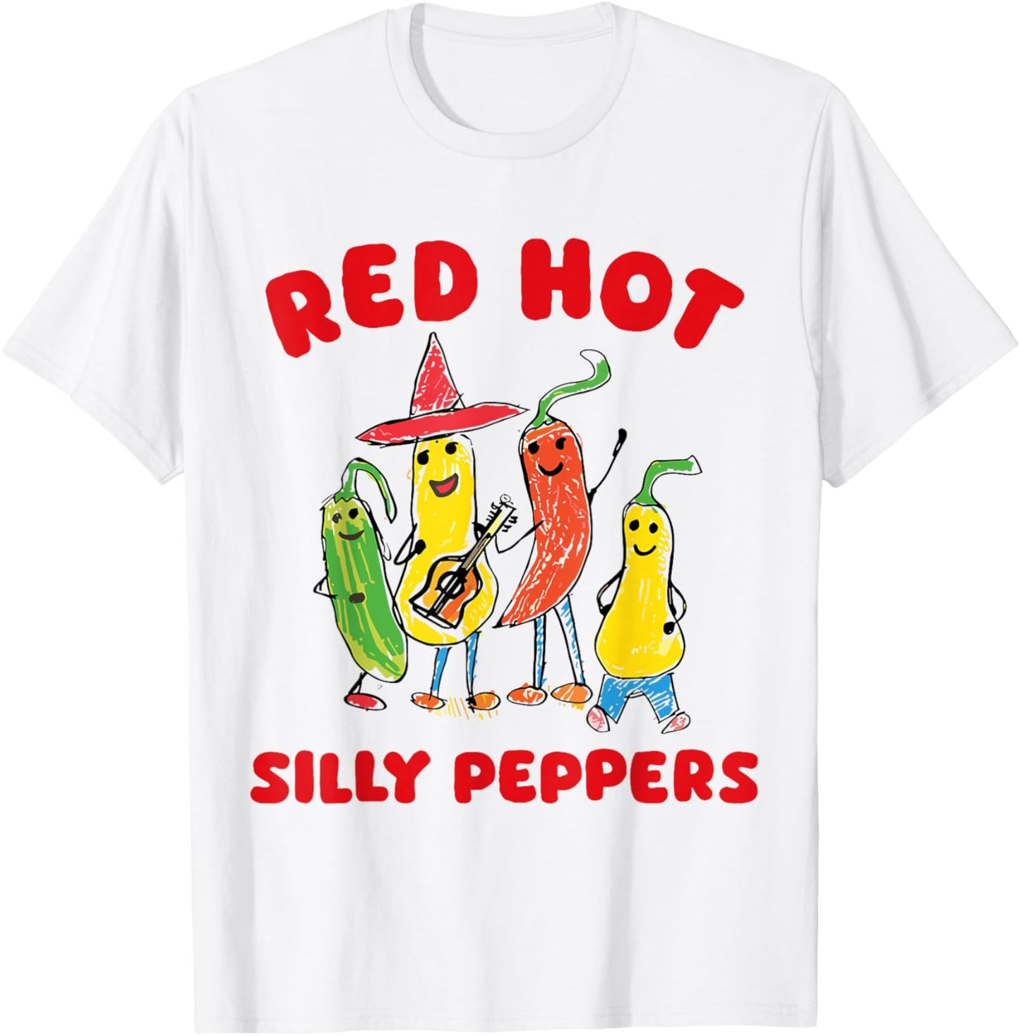 Red Hot Silly Peppers T-Shirt - T-Shirt | White
