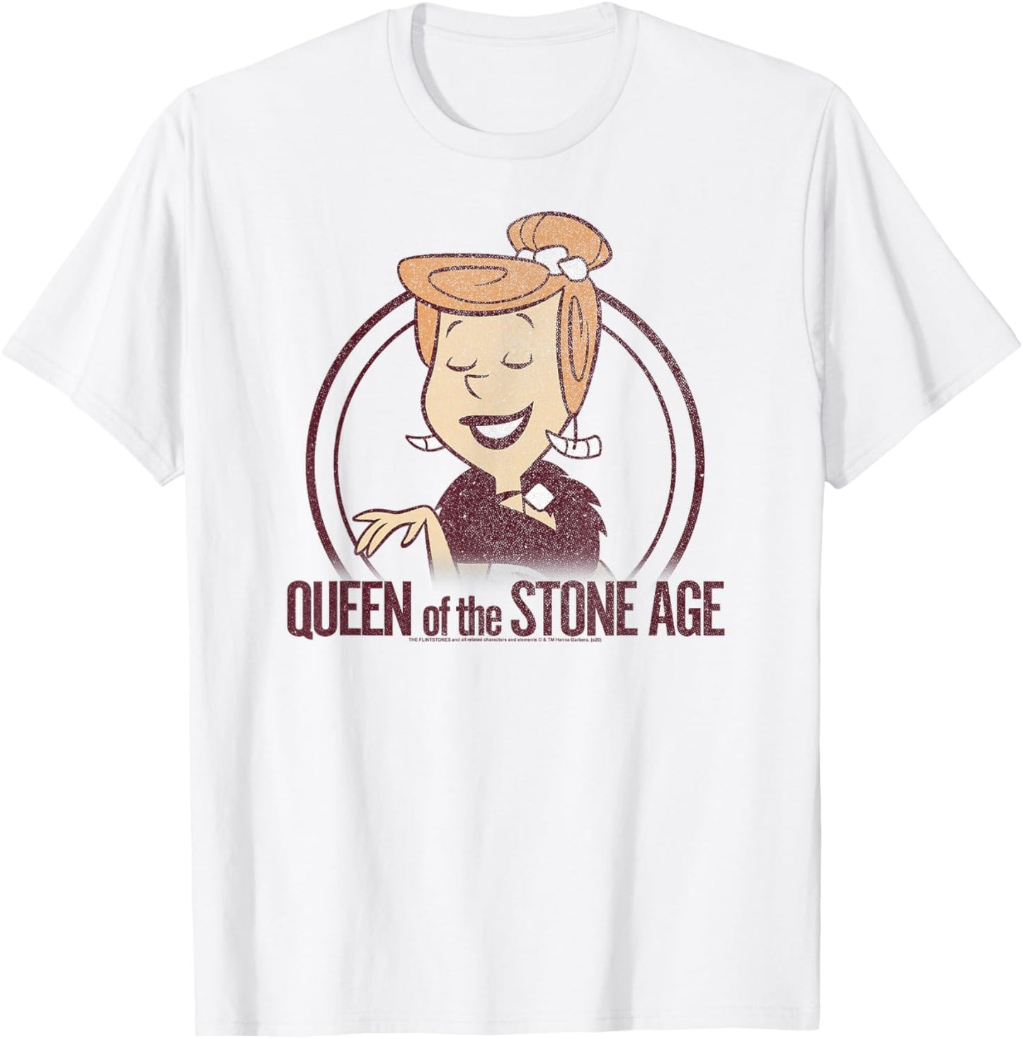 The Flintstones Wilma Queen of The Stone Age T-Shirt - T-Shirt | White