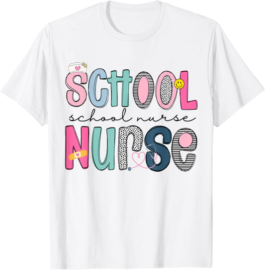School Nurse Appreciation Day for Best Nurses Back to School T-Shirt - T-Shirt | White