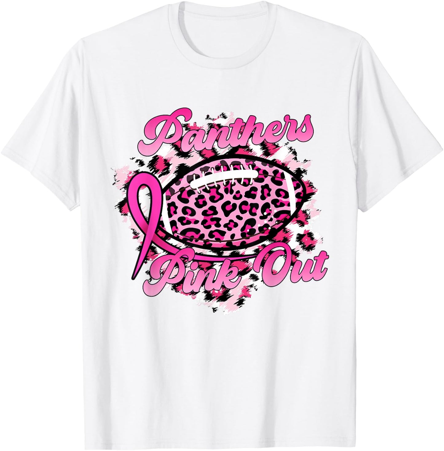 In October We Wear Pink Panthers Pink Out T-Shirt - T-Shirt | White