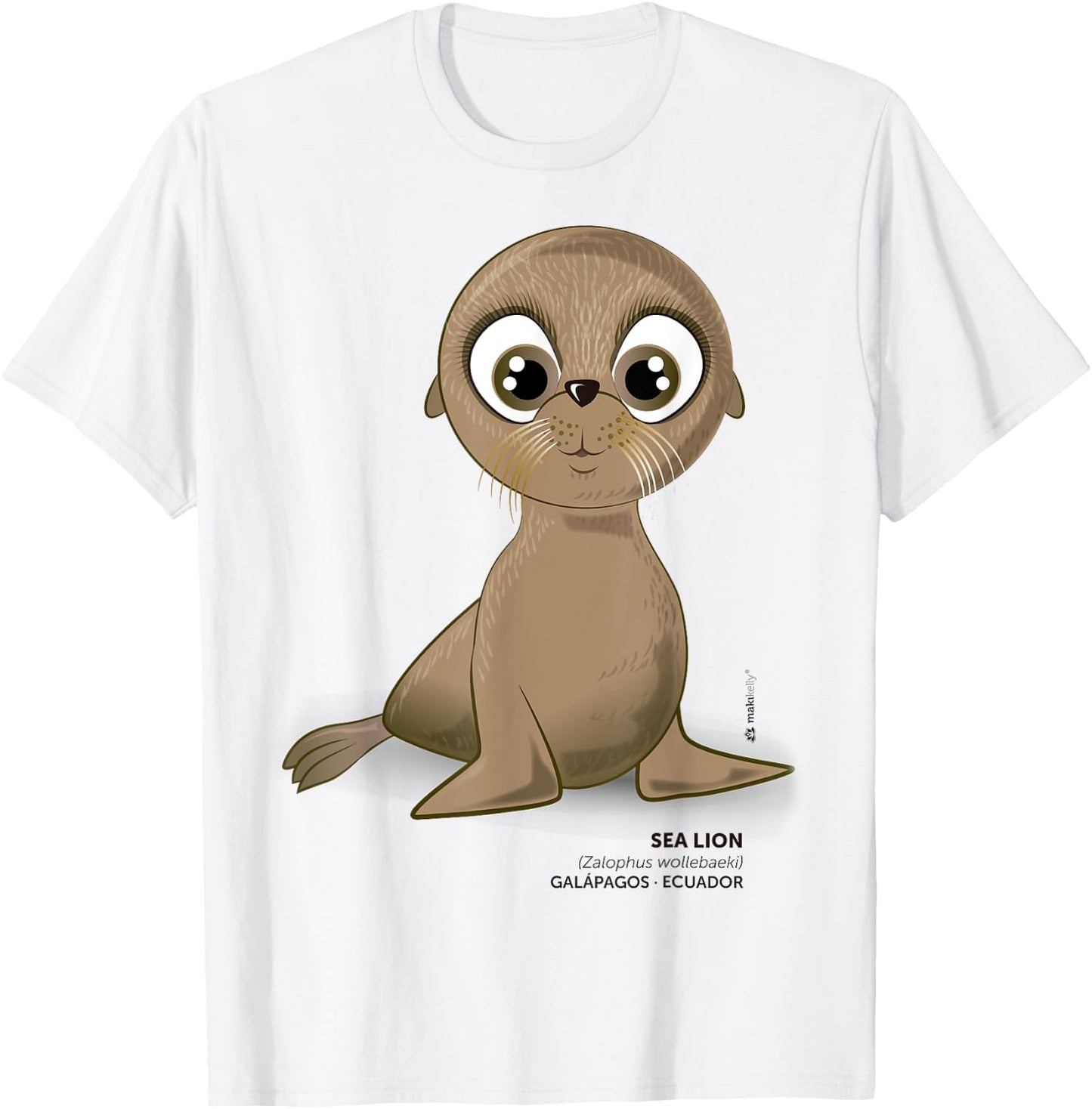 Galapagos Sea Lion T-Shirt - T-Shirt | White