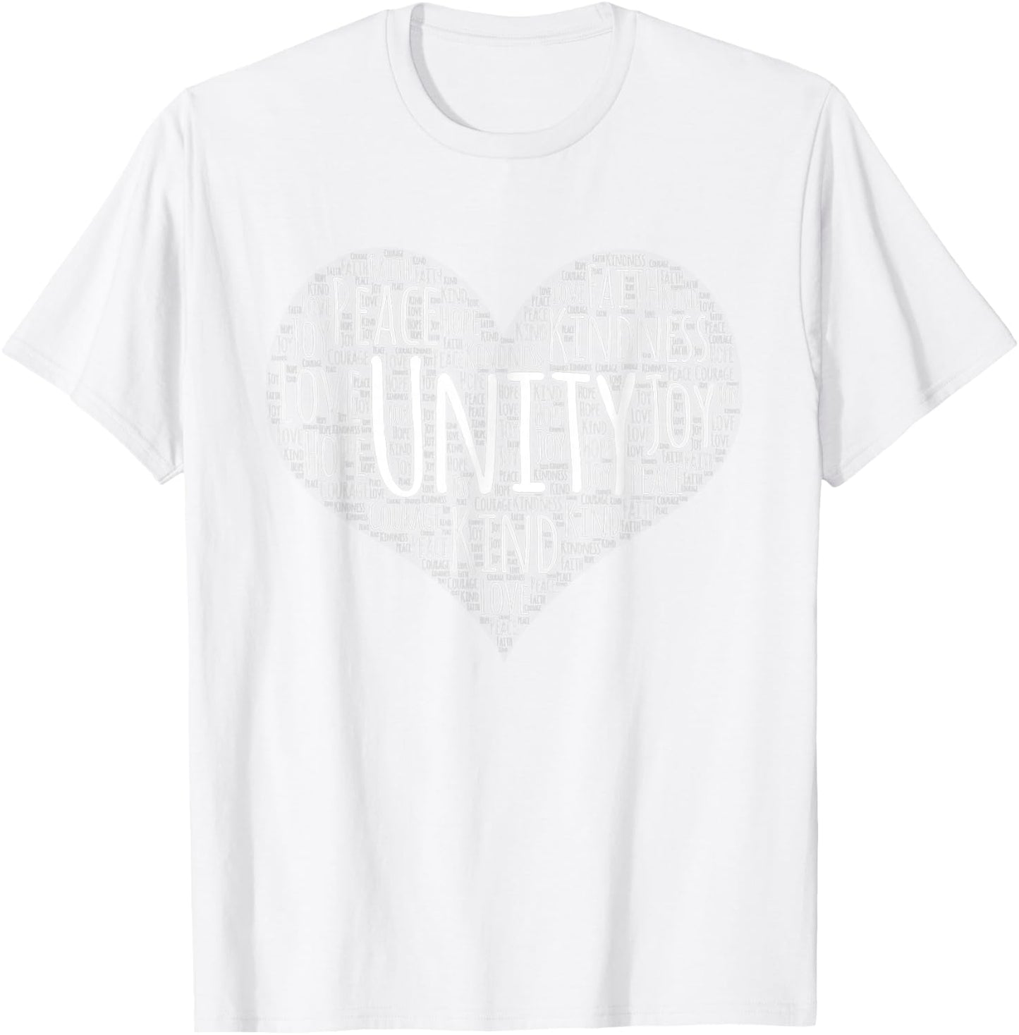 Unity Day Orange Heart Anti Bullying Gift T-Shirt - T-Shirt | White