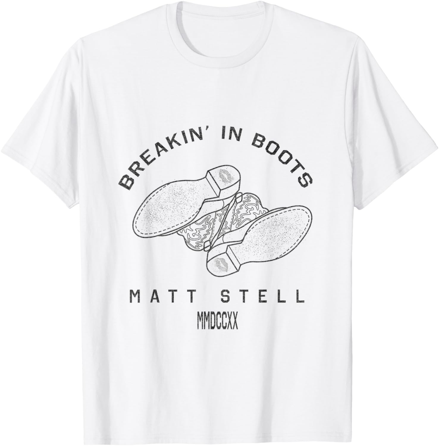 Breakin' in Boots T-Shirt - T-Shirt | White