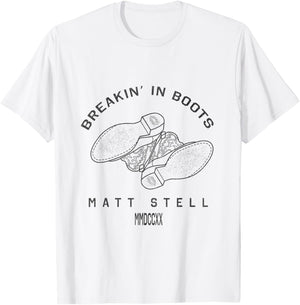 Breakin' in Boots T-Shirt - T-Shirt | White